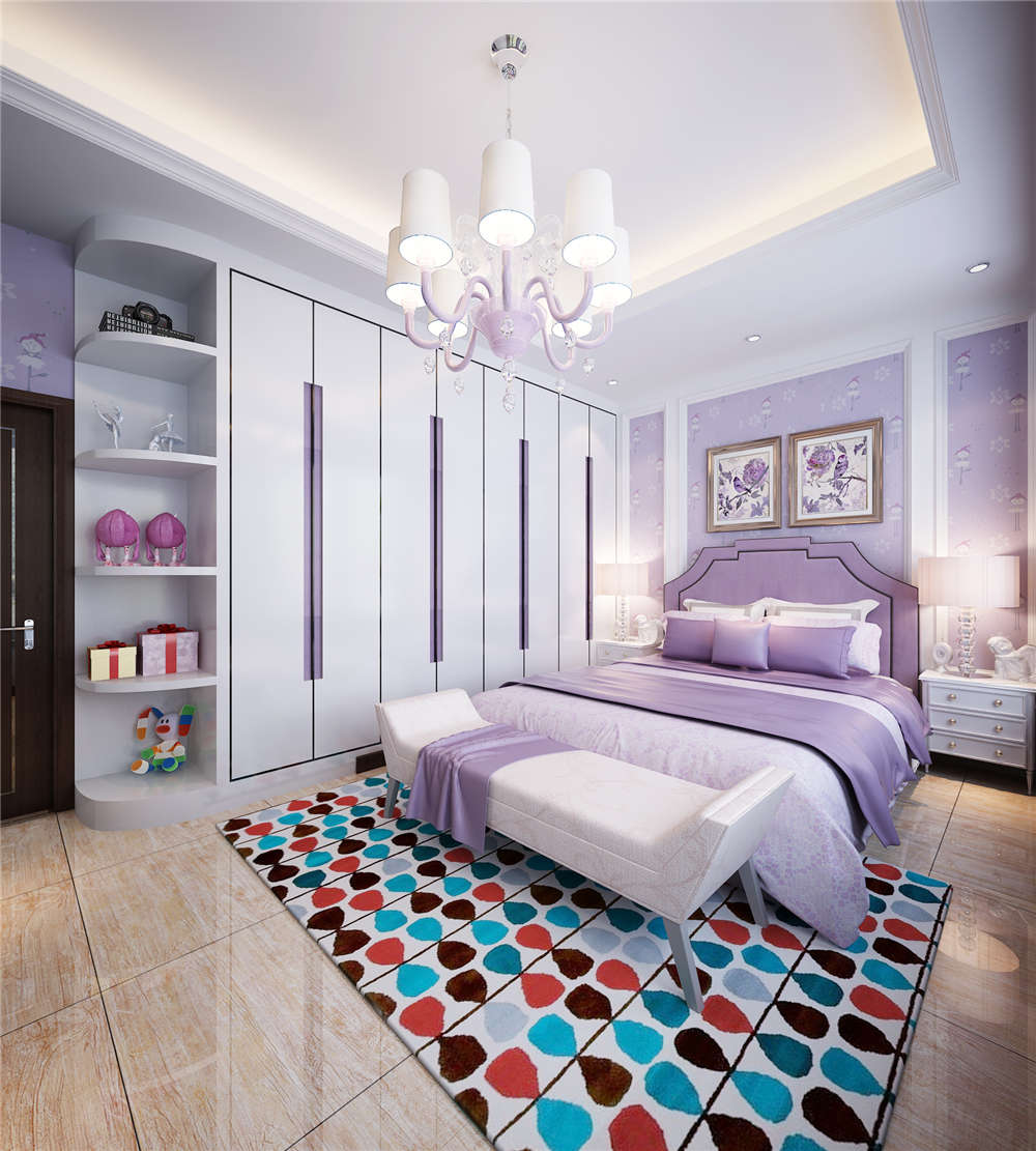 龍湖九里晴川-現(xiàn)代簡約-臥室設(shè)計效果圖